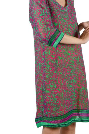 indian-silk-tunik-dress-fuchsia